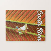Costa Rica Giftfrosch Reiseplakat Puzzle (Horizontal)
