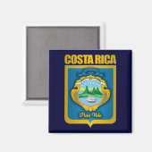 "Costa Rica Gold" Geschenkideen Magnet (Vorderseite/Rückseite)