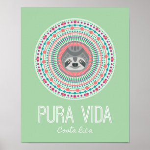 Costa Rica Green Sloane Mandala Kunstdruckerei Poster