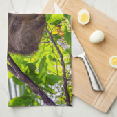 Costa Rica - Happy Lazy Sloth, Antonio Manuel NP Geschirrtuch (Viertel Falte)