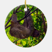 Costa Rica - Happy Lazy Sloth, Antonio Manuel NP Keramik Ornament (Hinten)