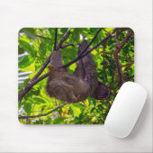 Costa Rica - Happy Lazy Sloth, Antonio Manuel NP Mousepad (Mit Mouse)