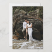 Costa Rica Hochzeit in Urlaubsort Foto Save The Date (Rückseite)