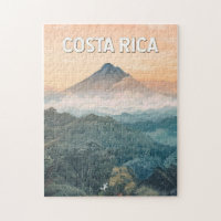 Costa Rica Illustration Reise Kunst Vintage