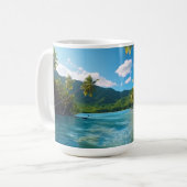 Costa Rica Inselparadies Kaffeetasse (Vorderseite Links)
