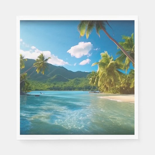 Costa Rica Inselparadies Serviette (Vorderseite)