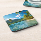 Costa Rica Island Paradise Getränkeuntersetzer (Linke Seite)