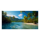 Costa Rica Island Paradise Poster (Vorderseite)
