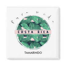 Costa Rica Jungle Leaf Pura Vida Souvenir