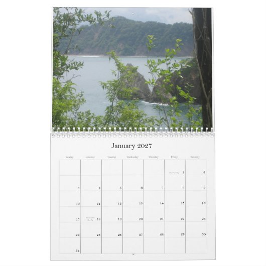 Costa Rica Kalender (Jan 2027)