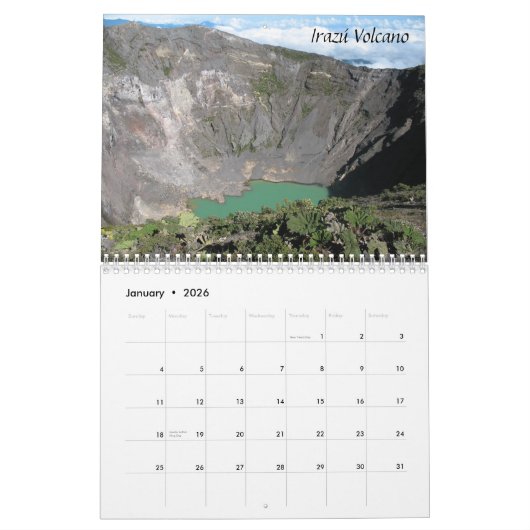 Costa Rica-Kalender Kalender (Jan 2026)