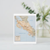 Costa Rica Karte (Stehend Vorderseite)