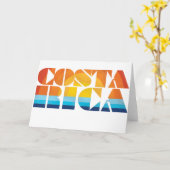 Costa Rica Karte (Gelbe Blume)