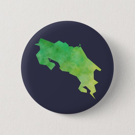 Costa Rica-Karte Button (Vorderseite)