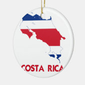 COSTA RICA-KARTE KERAMIKORNAMENT (Links)