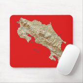 Costa Rica Karte Mousepad (Mit Mouse)