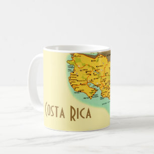 Costa Rica Karte Tasse