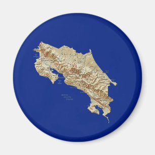 Costa Rica-Karten-Magnet Magnet
