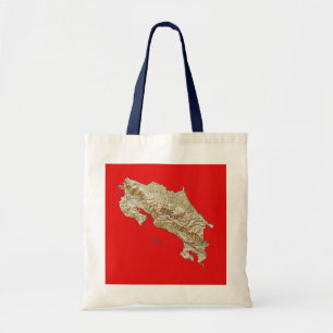 Costa Rica-Karten-Tasche Tragetasche