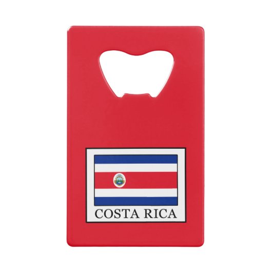Costa Rica Kreditkarten Flaschenöffner (Vorderseite)