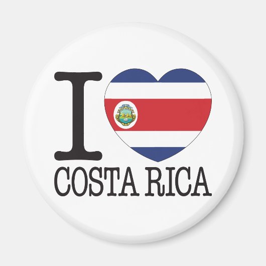 Costa Rica Liebe v2 Magnet (Vorne)