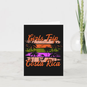 Costa Rica Mädchen-Trip passende Sommerferien Karte