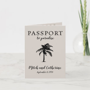 Costa Rica Manuel Antonio Reisepass Hochzeit Einladung