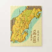 Costa Rica Map 11x14 Puzzle (Vertikal)