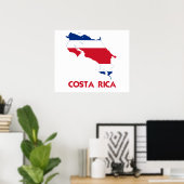 COSTA RICA MAP POSTER (Heimbüro)
