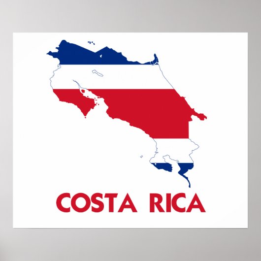 COSTA RICA MAP POSTER (Vorne)