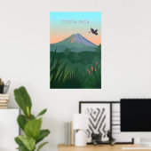 Costa Rica Minimal Reiseplakat Poster (Heimbüro)