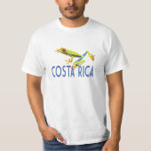 Costa Rica mit mit Augen Rotholzfrosch T-Shirt (Vorderseite)