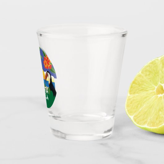 Costa Rica mit Toucan Schnapsglas (Rechts)