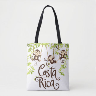 Costa Rica Monkey Tote Bag Tasche