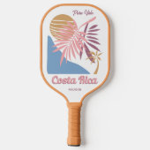 Costa Rica Motto Pura Vida Pickleball Schläger (Rückseite)