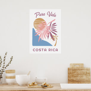 Costa Rica Motto Pura Vida Poster