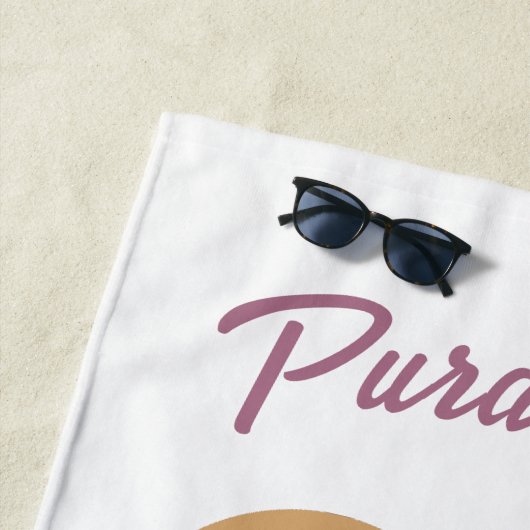 Costa Rica Motto Pura Vida Strandtuch (Beispiel)