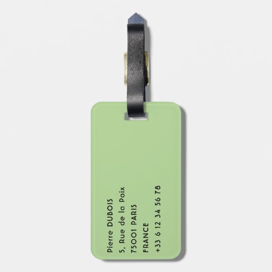 Costa Rica, Muelle - Lazy Iguana in einem Baum Gepäckanhänger (Rückseite vertikal)