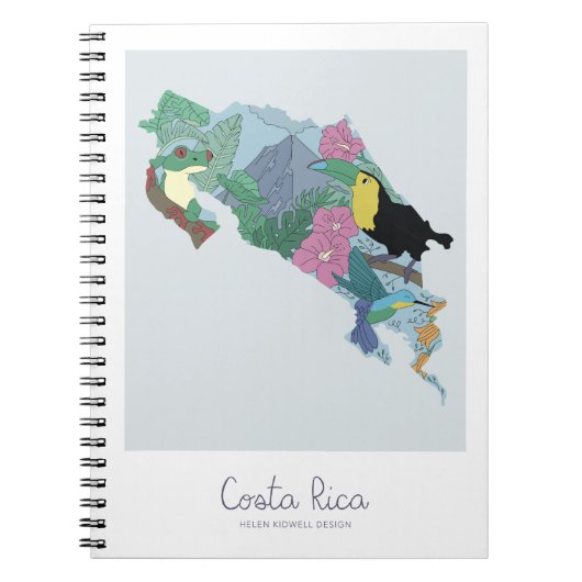 Costa Rica Notebook Notizblock (Vorderseite)