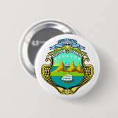 Costa Rica offizielles Wappen Wappenkunde-Symbol Button (Vorne & Hinten)