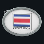Costa Rica Ovale Gürtelschnalle<br><div class="desc">Costa Rica</div>
