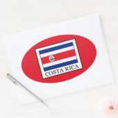 Costa Rica Ovaler Aufkleber (Umschlag)