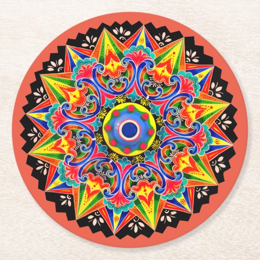 Costa Rica Ox Cart Wheel Carreta Untersetzer (Vorderseite)