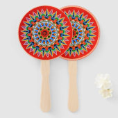 Costa Rica Oxcarwheel Art Fächer (Vorne und Hinten)