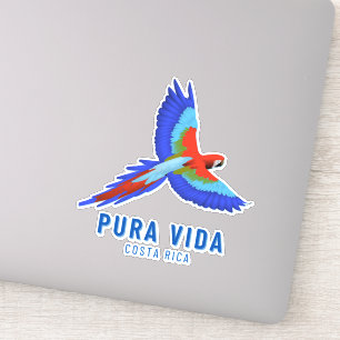 Costa Rica Parrot Farbiges Souvenir Aufkleber
