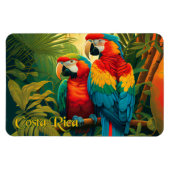 Costa Rica Parrots Magnet (Horizontal)