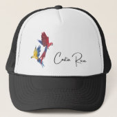 Costa Rica Parrots Souvenir Truckerkappe (Vorderseite)