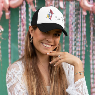 Costa Rica Parrots Souvenir Truckerkappe