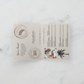 Costa Rica Passport Hochzeitseinladung Einladung (Innenseite)