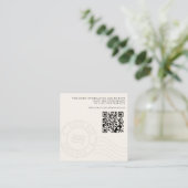 Costa Rica Passport Wedding QR Begleitkarte (Stehend Vorderseite)